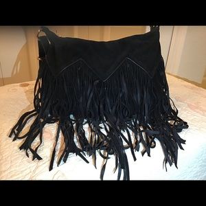 Black rivet crossbody purse